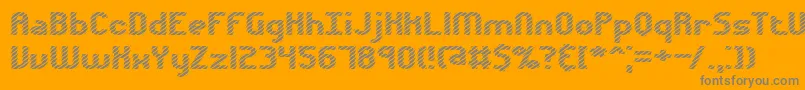 Volatil1-fontti – harmaat kirjasimet oranssilla taustalla
