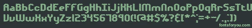 フォントVolatil1 – 黒い背景に緑の文字