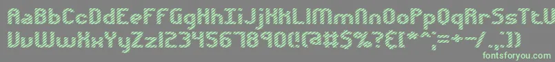 Volatil1-Schriftart – Grüne Schriften auf grauem Hintergrund