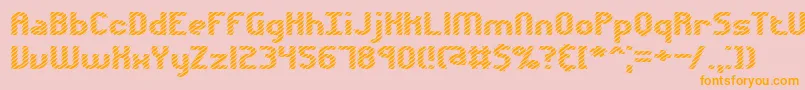 Шрифт Volatil1 – оранжевые шрифты на розовом фоне