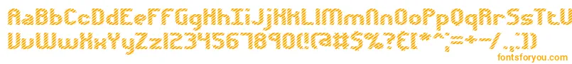 Шрифт Volatil1 – оранжевые шрифты на белом фоне