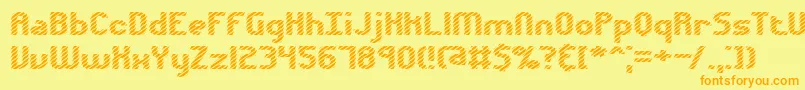 Шрифт Volatil1 – оранжевые шрифты на жёлтом фоне