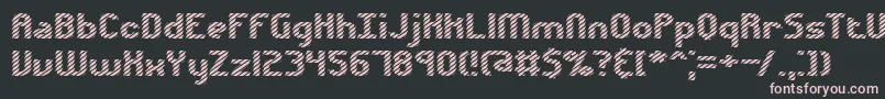 フォントVolatil1 – 黒い背景にピンクのフォント