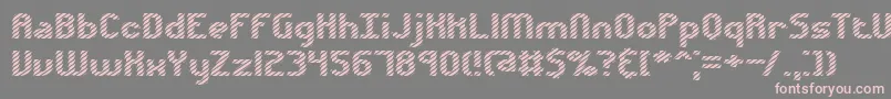 Volatil1-Schriftart – Rosa Schriften auf grauem Hintergrund