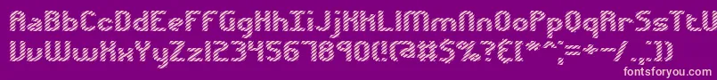 Czcionka Volatil1 – różowe czcionki na fioletowym tle