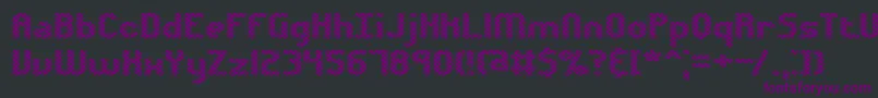 Шрифт Volatil1 – фиолетовые шрифты на чёрном фоне