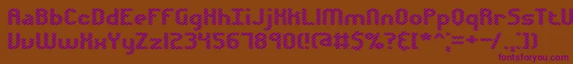 Шрифт Volatil1 – фиолетовые шрифты на коричневом фоне
