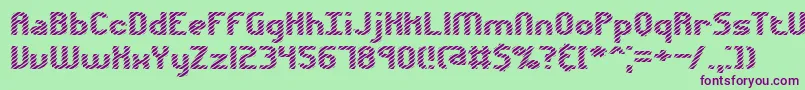 Шрифт Volatil1 – фиолетовые шрифты на зелёном фоне