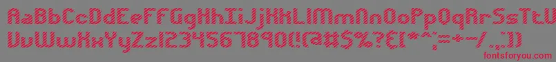 Volatil1-fontti – punaiset fontit harmaalla taustalla