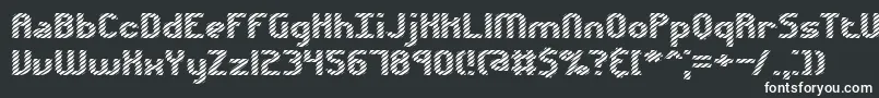 フォントVolatil1 – 黒い背景に白い文字