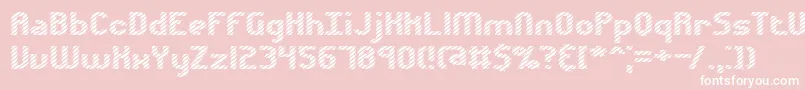 フォントVolatil1 – ピンクの背景に白い文字