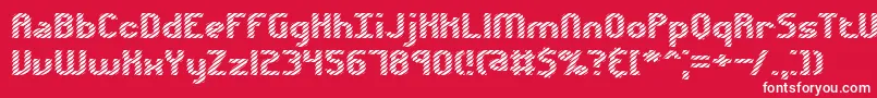 Шрифт Volatil1 – белые шрифты на красном фоне