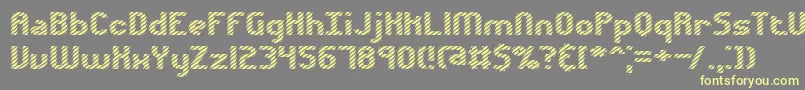 フォントVolatil1 – 黄色のフォント、灰色の背景
