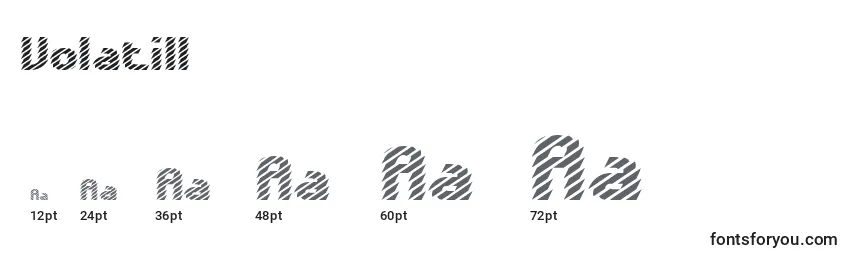 Volatil1 Font Sizes