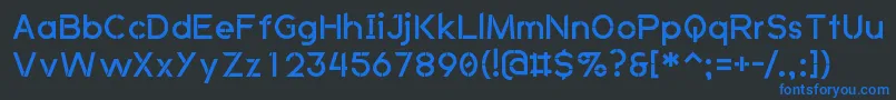 AnkladaNovazRegular Font – Blue Fonts on Black Background