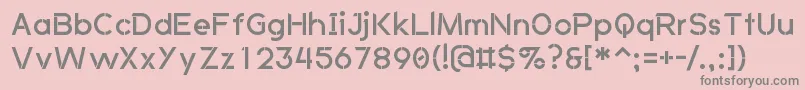 AnkladaNovazRegular Font – Gray Fonts on Pink Background