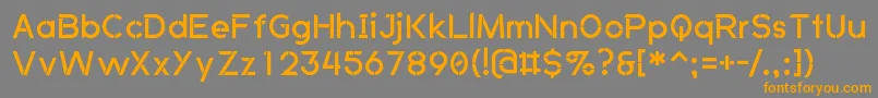 AnkladaNovazRegular Font – Orange Fonts on Gray Background