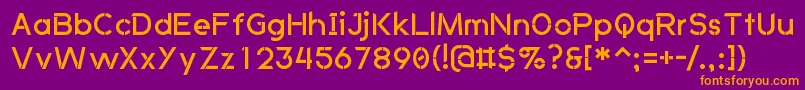 AnkladaNovazRegular Font – Orange Fonts on Purple Background