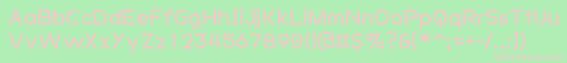 AnkladaNovazRegular Font – Pink Fonts on Green Background