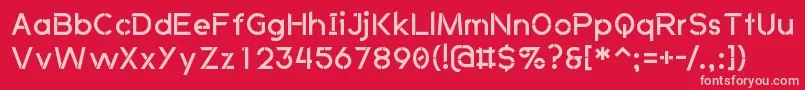 AnkladaNovazRegular Font – Pink Fonts on Red Background