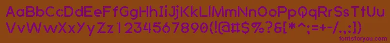 AnkladaNovazRegular Font – Purple Fonts on Brown Background