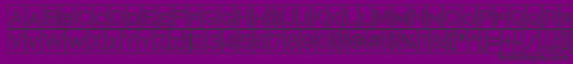 ACoppergothcmotl Font – Black Fonts on Purple Background