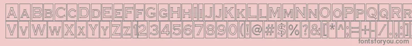 ACoppergothcmotl Font – Gray Fonts on Pink Background