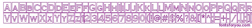 ACoppergothcmotl Font – Purple Fonts on White Background