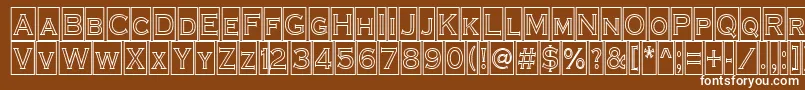 ACoppergothcmotl Font – White Fonts on Brown Background