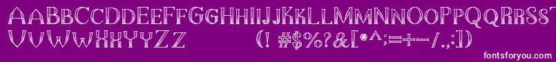 TheDarkTitanClassic Font – White Fonts on Purple Background