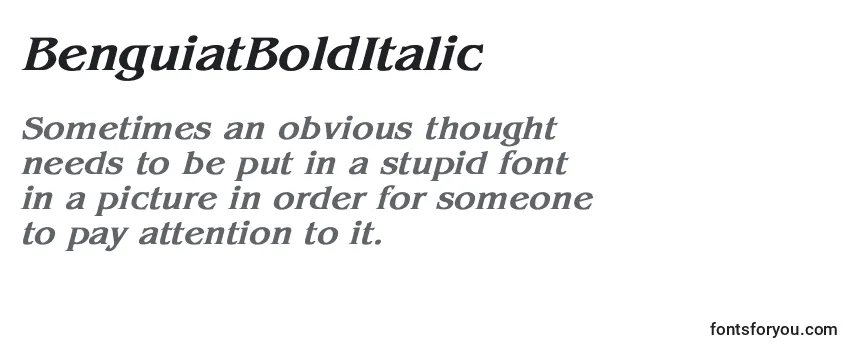 BenguiatBoldItalic Font