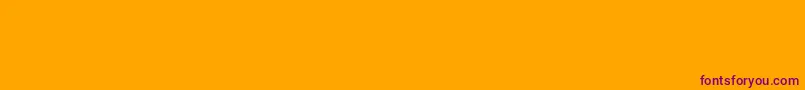 BundesbahnpiThree-Schriftart – Violette Schriften auf orangefarbenem Hintergrund