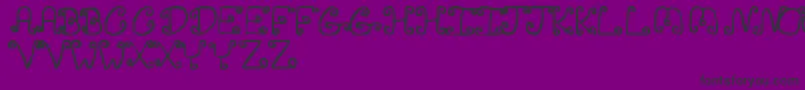 InsanityJv Font – Black Fonts on Purple Background