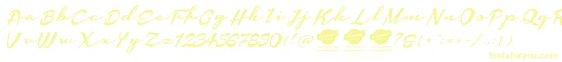 HousegrindPersonalUseOnly-Schriftart – Gelbe Schriften