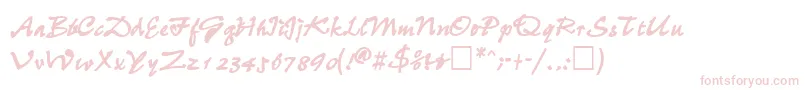 WheedlesskBold Font – Pink Fonts on White Background
