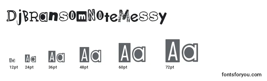 DjbRansomNoteMessy Font Sizes
