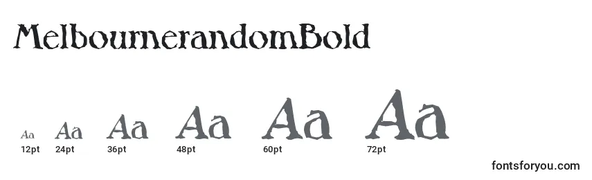 MelbournerandomBold Font Sizes
