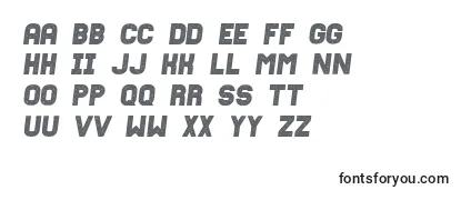 FixationgrungedItalic Font