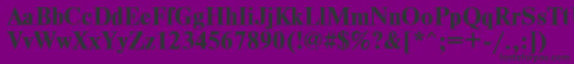 TimesdlBold-fontti – mustat fontit violetilla taustalla