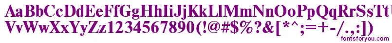 Шрифт TimesdlBold – фиолетовые шрифты на белом фоне