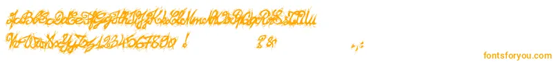 El26fontBrush2129-fontti – oranssit fontit