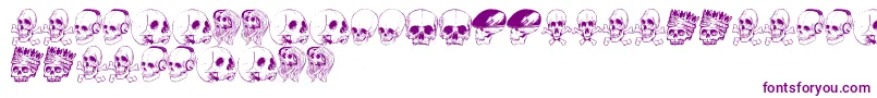 SkullFont-Schriftart – Violette Schriften