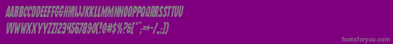 Wolfbrotherscondital Font – Gray Fonts on Purple Background