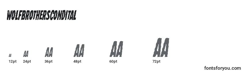 Wolfbrotherscondital Font Sizes