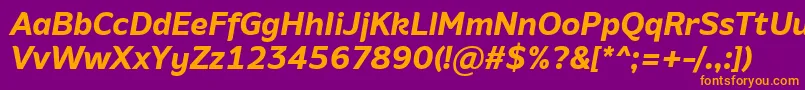 fuente AminoBoldItalic – Fuentes Naranjas Sobre Fondo Morado