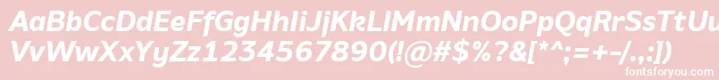 En savoir plus sur la police AminoBoldItalic Police AminoBoldItalic – polices blanches sur fond rose