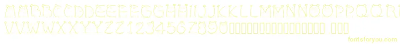 Pwchildren-Schriftart – Gelbe Schriften