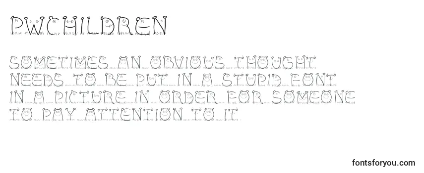 Review of the Pwchildren Font