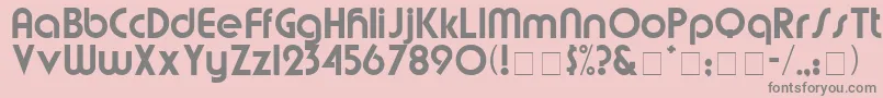 MumboDisplaySsi Font – Gray Fonts on Pink Background