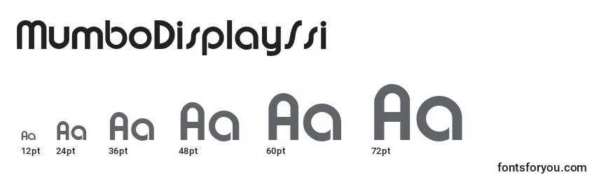 MumboDisplaySsi Font Sizes